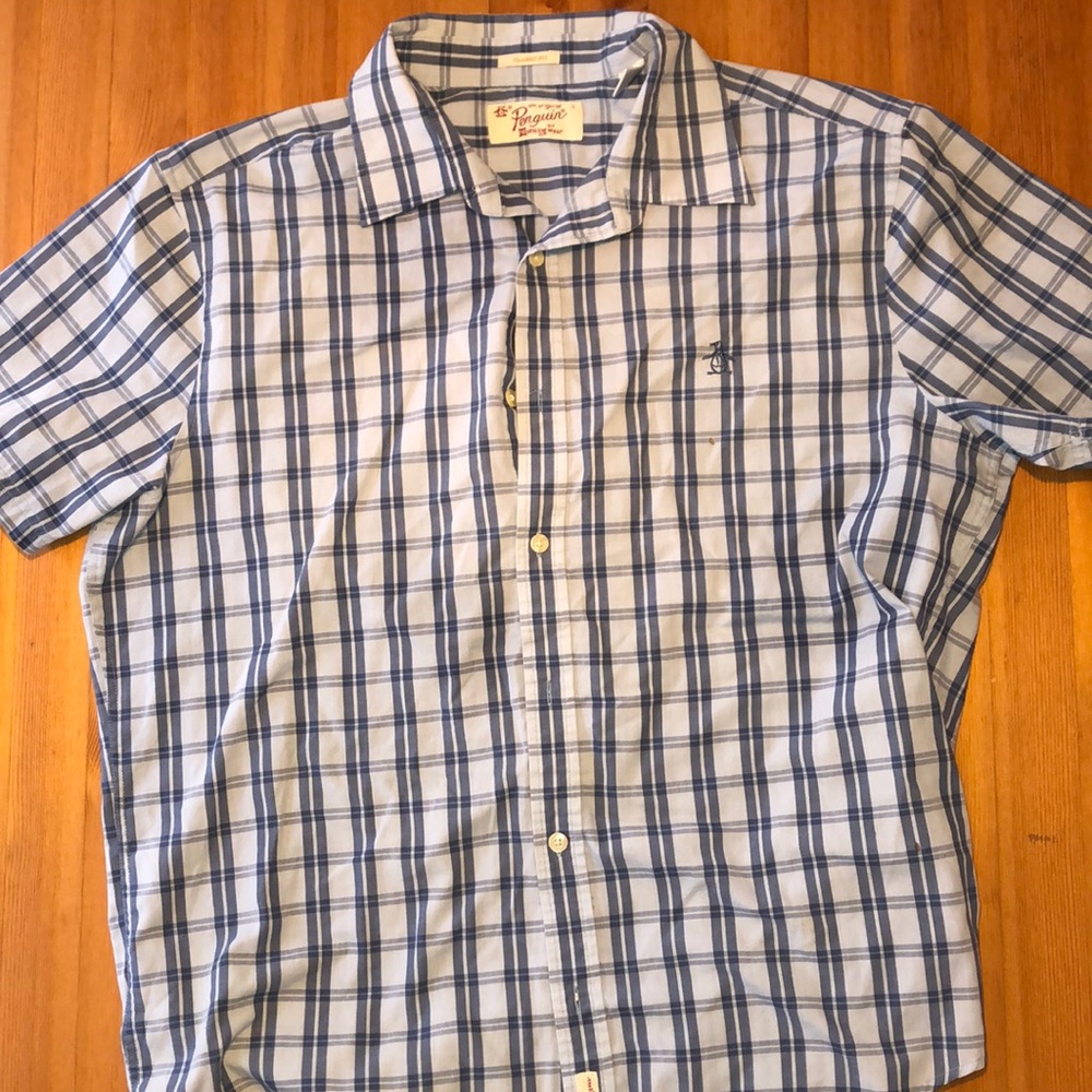 Original Penguin short sleeve button down Lg
